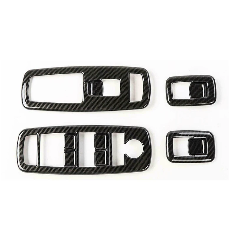 غطاء مفتاح رفع داخلي بنمط ألياف الكربون ، غطاء شاحن دودج