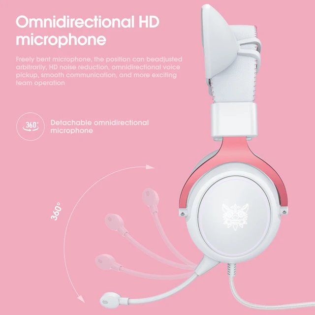 Headset, soft ear cups for comfortable wearing, with HD microphone, clear sound quality, suitable for gaming 6