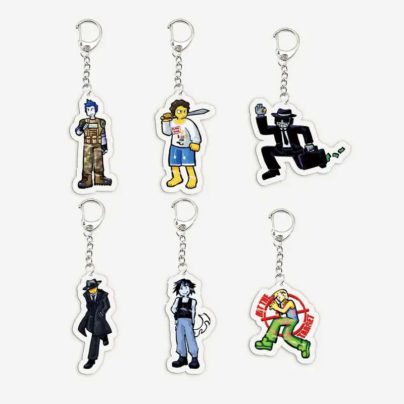 Game Forsaken Keychains for Accessories Bag Acrylic Guest 1337