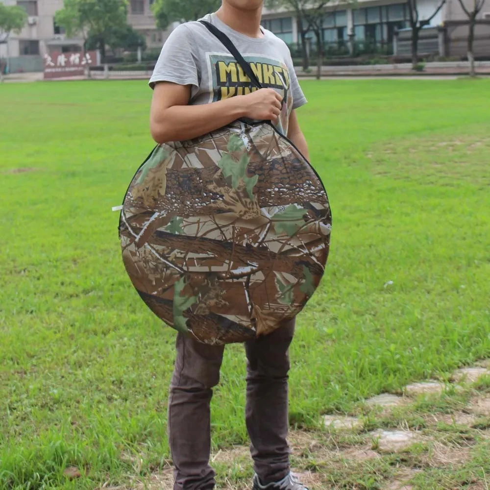 Camouflage Portable Privacy Shower Toilet Tent Pop up Camping Changing Tent for Outdoor Activities