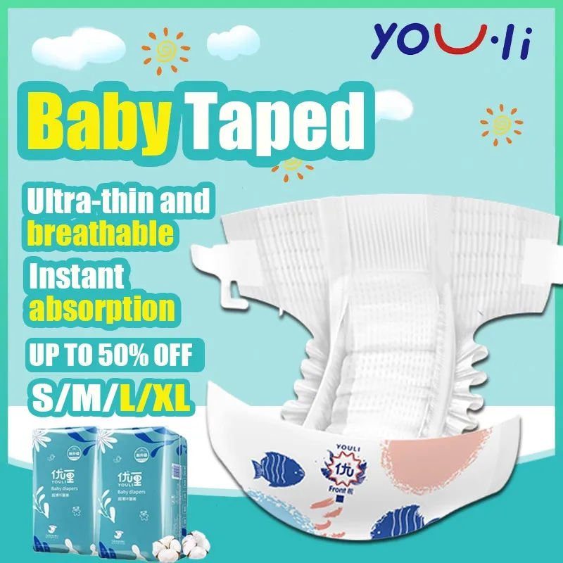 [ready Stock]youli Baby Diaper Large Size Small Medium Xl Xxl Diaper