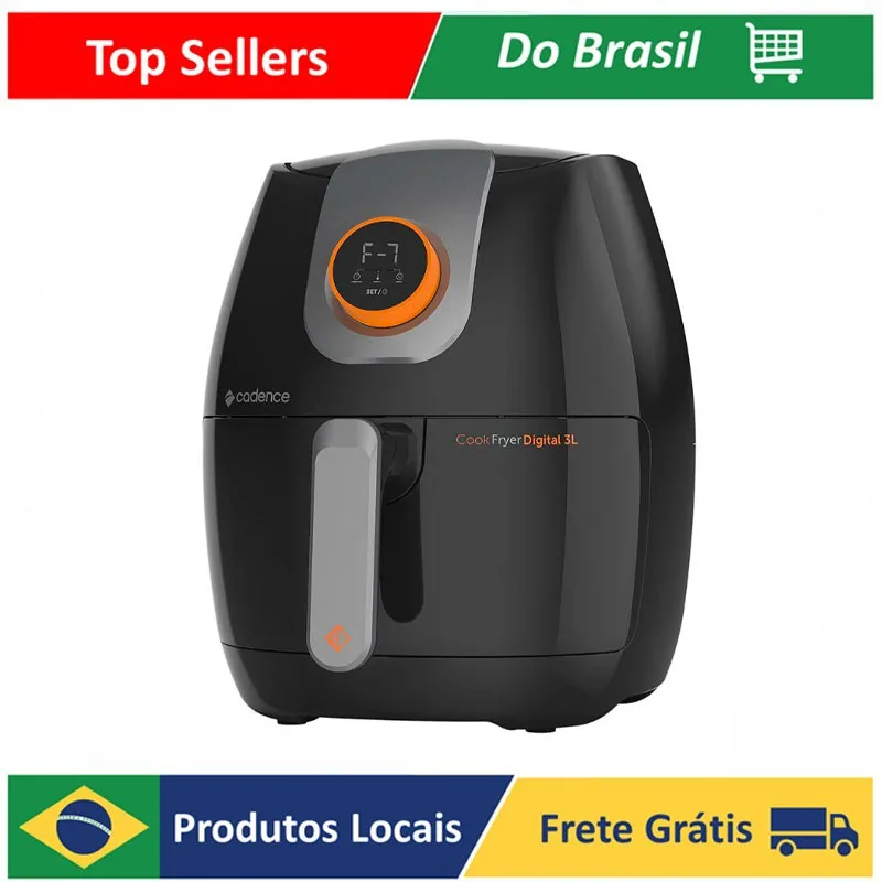 Fritadeira Sem Óleo 3L Pratic Fryer Cadence - Casa Goianita