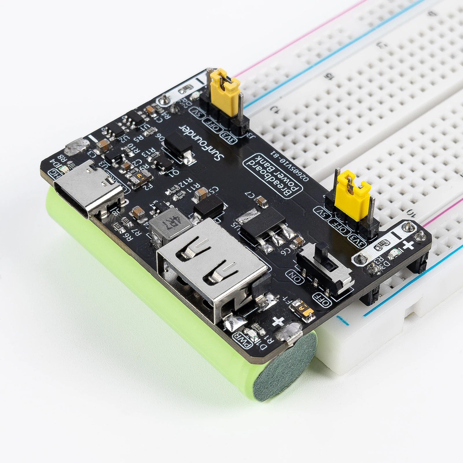 Макетная плата SunFounder, модуль питания, совместимый с Arduino, Raspberry Pi, Pico W, ESP32