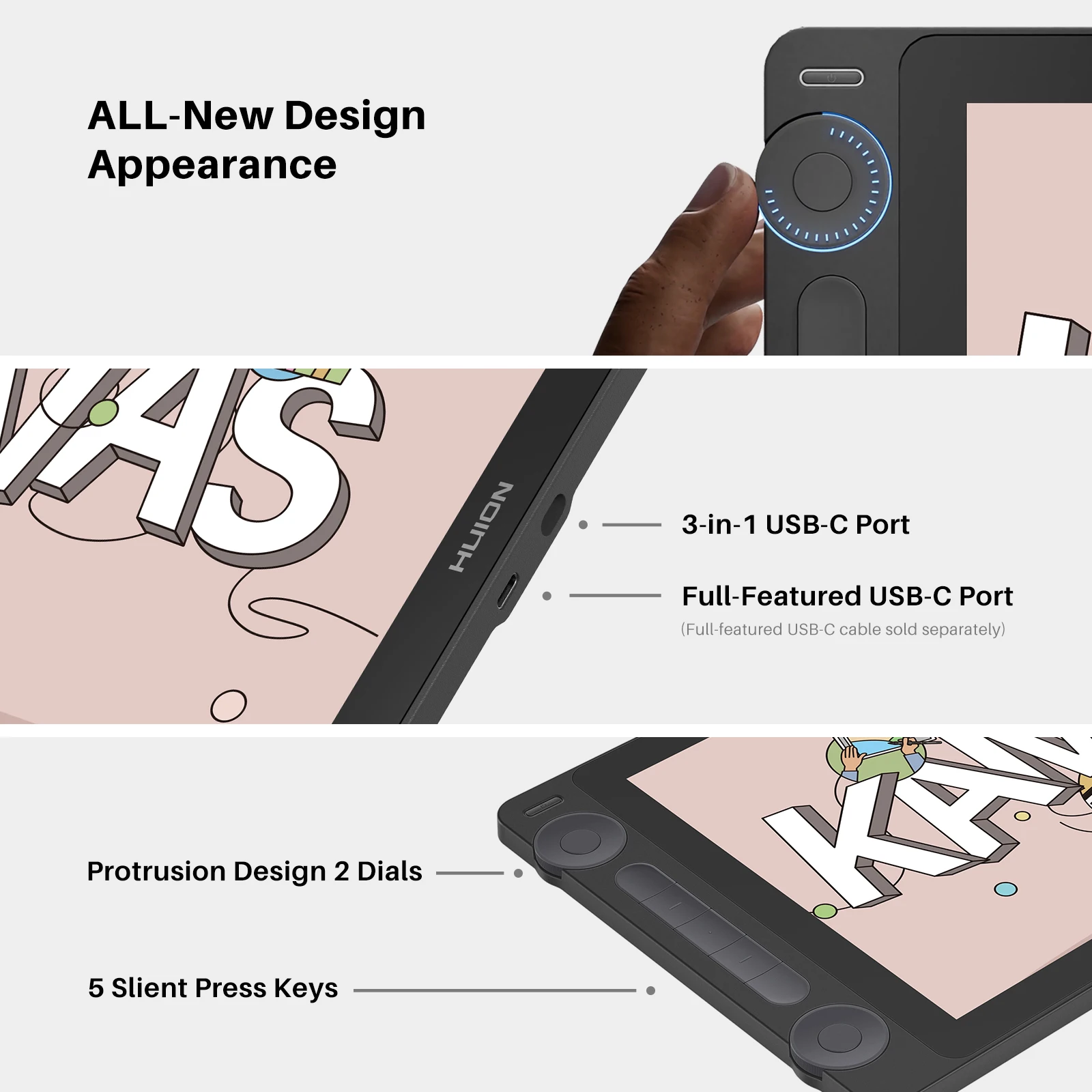 Drawing Tablet Best Tablet Pen 2021 Huion Kamvas 13 (Gen