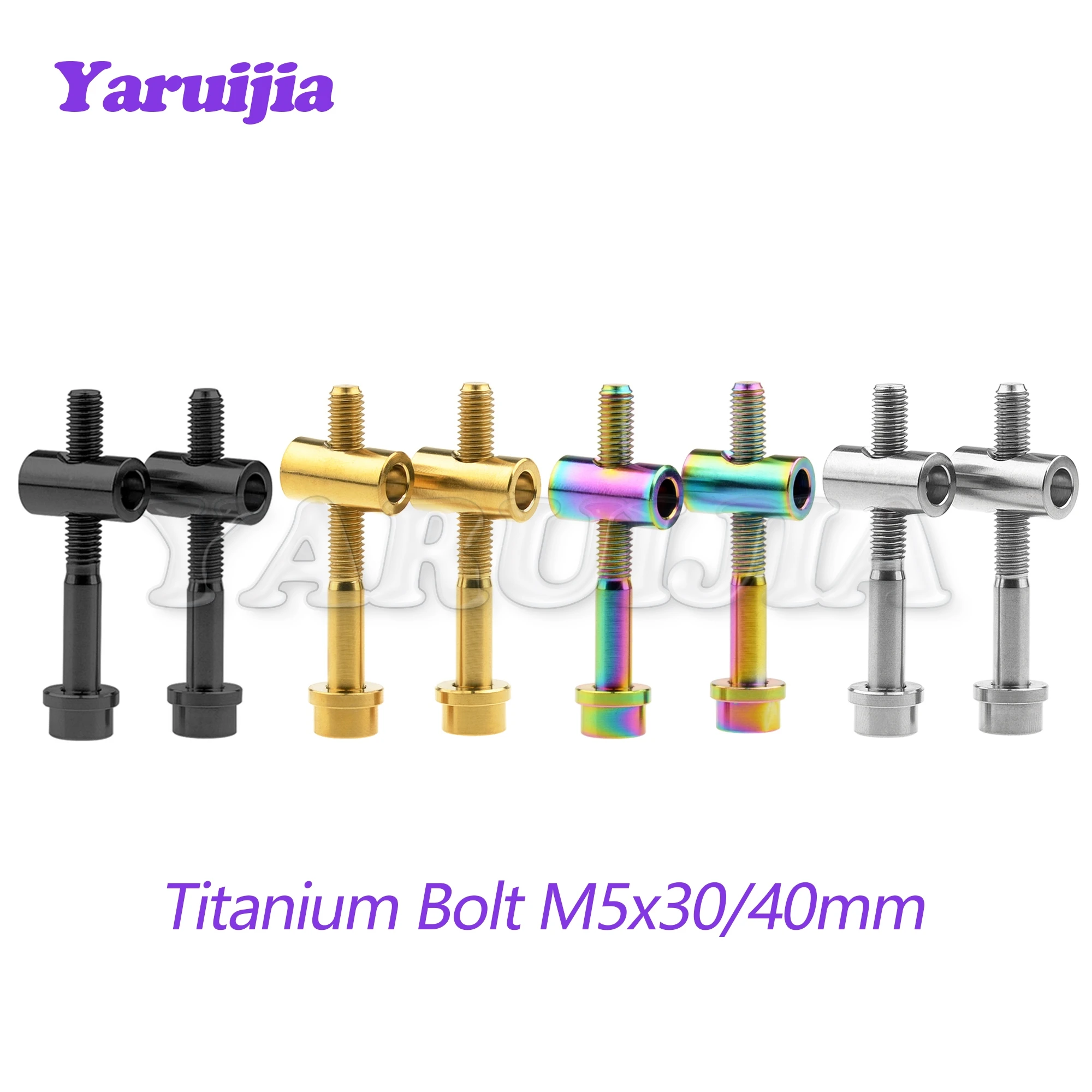 Yaruijia Titânio Parafuso M5x30 40 mm Parafusos Mais Porcas Arruelas para Thomson Selim Selim Mtb Estrada da Bicicleta Fixa