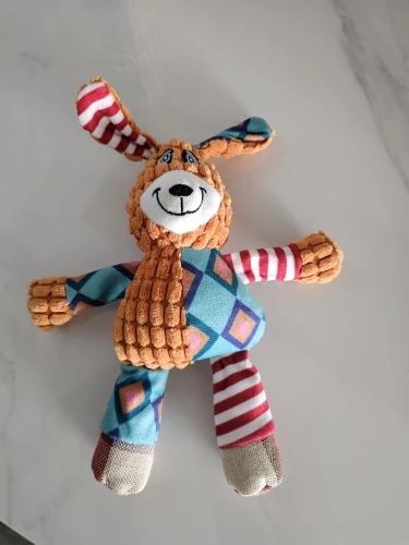 Juguete de peluche para mascotas, rompecabezas para perros y gatos, animales bonitos, resistente a mordeduras, interactivo, chirriante, limpieza de dientes de perro, juguete para masticar, suministros para mascotas photo review