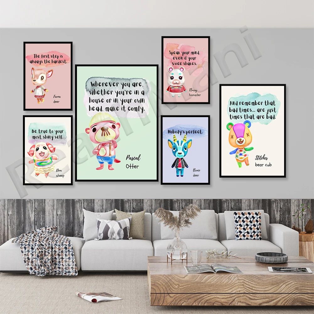 Animal Crossing Crossing Animal Crossing Wall Art Animal Crossing