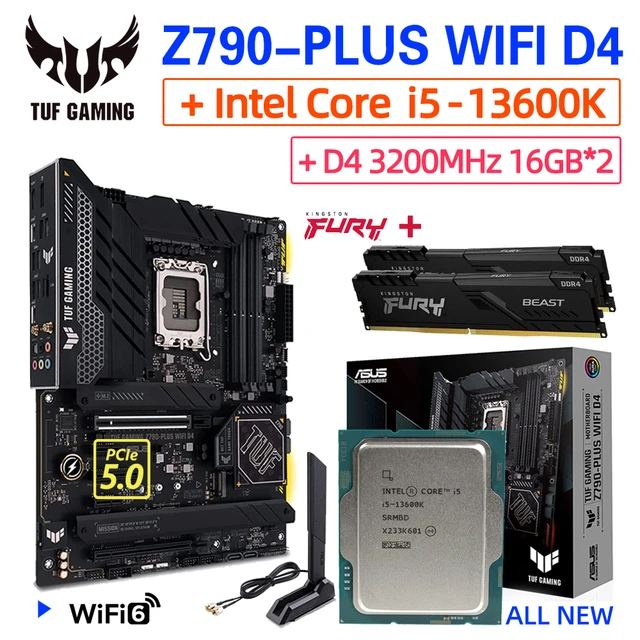  Intel Core i5-13600K Desktop Processor & ASUS Prime Z790M-Plus  D4 LGA 1700(Intel® 12th&13th Gen) microATX Motherboard : Electronics