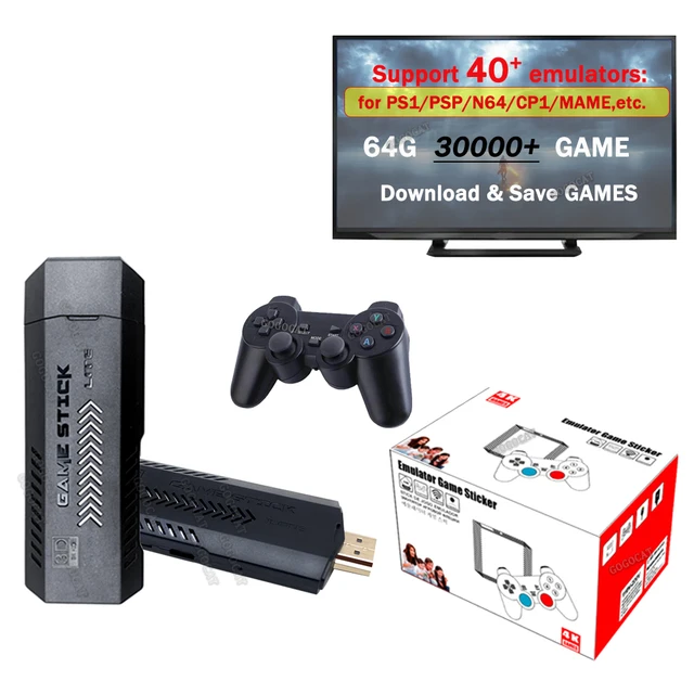 Consola de Videogame Retro, Mini Game Box, 4K, 64G, 11000 Jogos