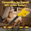 Cordless Leaf Blower for Dewalt 20V Battery Electric Jobsite Air Blower 2-in-1 Handle Electric Blower and Vacuum Cleaner 2