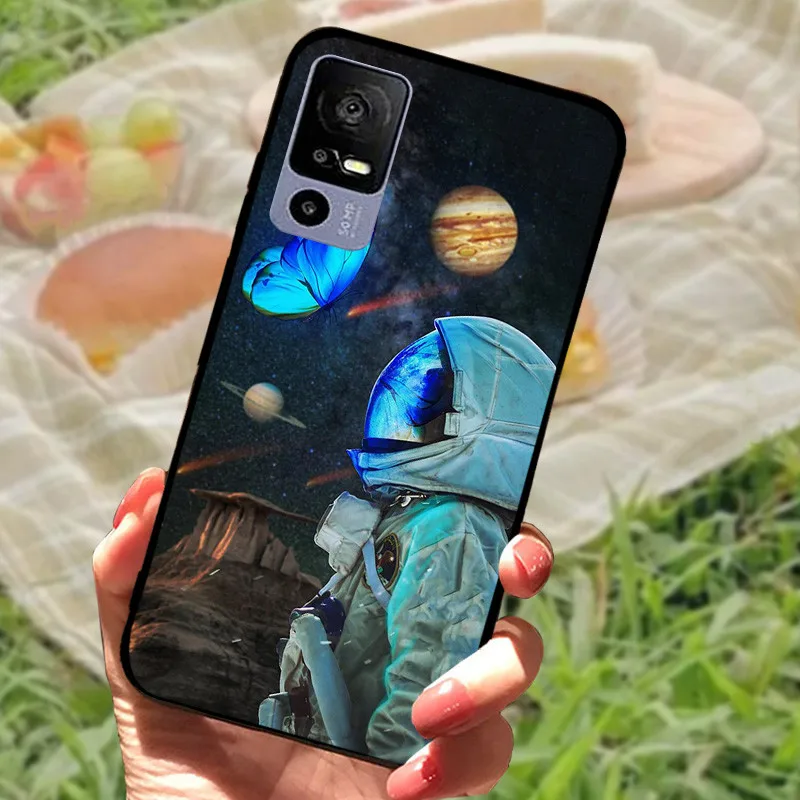 Sleek Black Shockproof Soft TPU Phone Case - Elegant Fashionable Protection