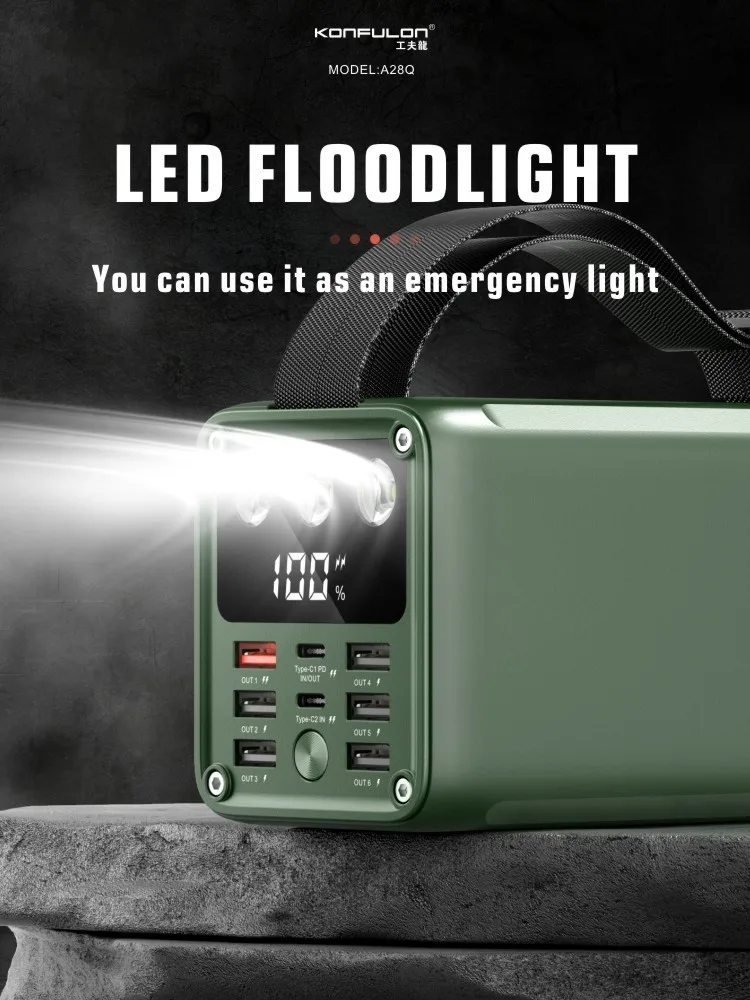 Batterie Externe 60000mAh USB-C – Charge Rapide 22.5W avec Écran LCD NESTO.MA