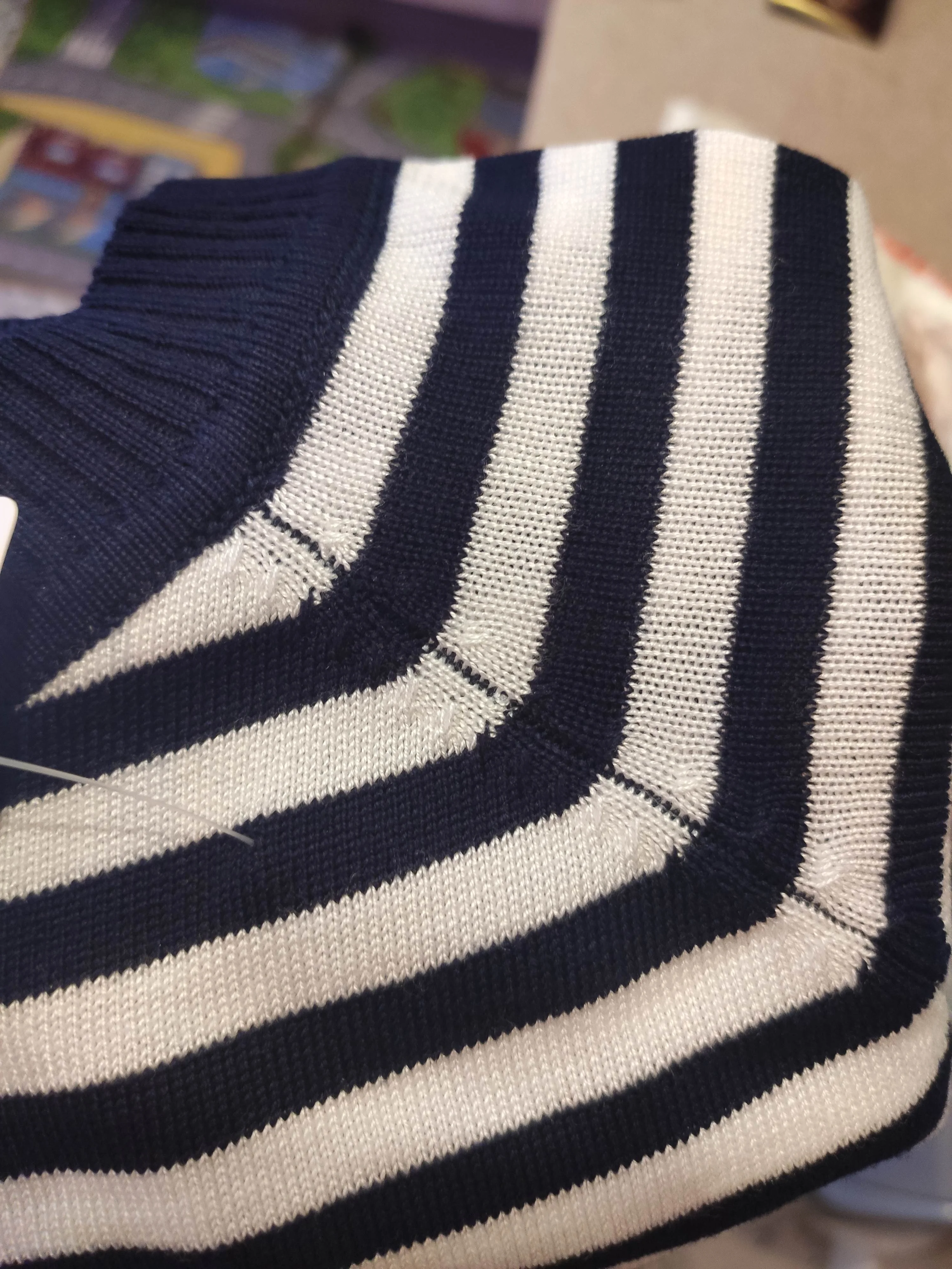 Mcubes Women Striped Knitted Sweater - Autumn/Winter Long Sleeve Pullover photo review
