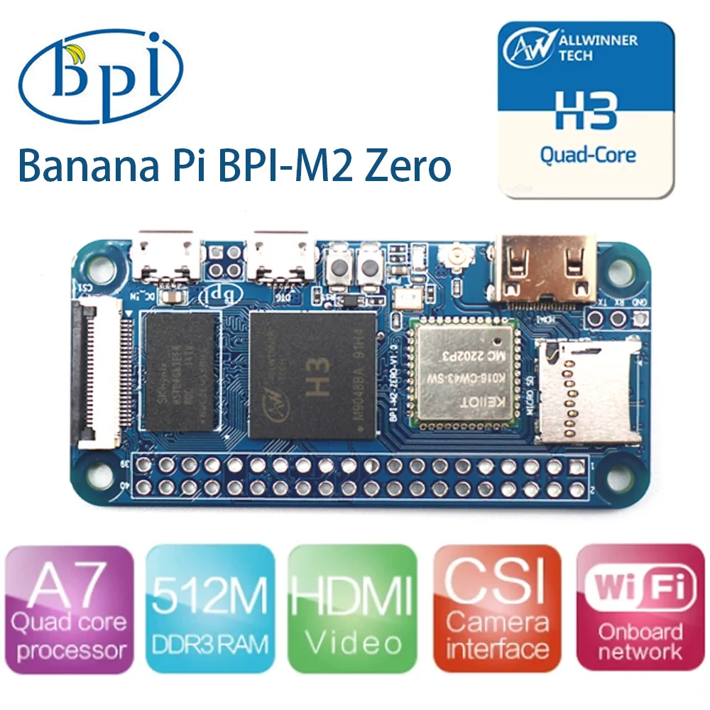 New Banana Pi M2 Zero Allwinner H3 Cpu Open Source Sbc Hardware Platform - Demo Board - AliExpress