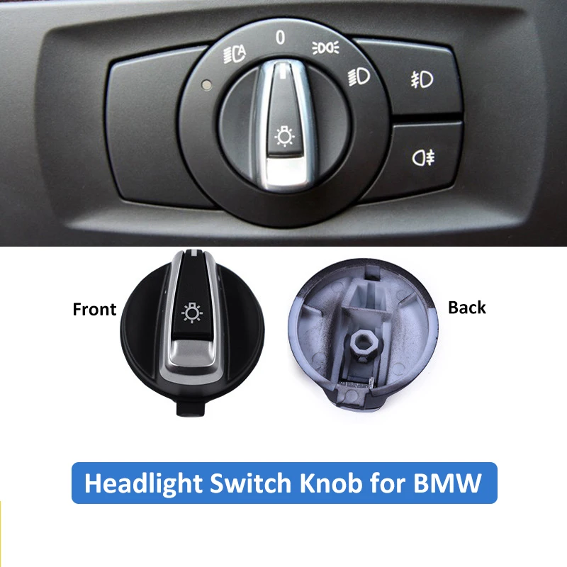 for BMW E90 Headlight Switch Knob Cover for BMW 1 3 Series E91 E92 E84