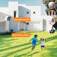 8MP 4K caméra IP Wifi sans fil 5MP AI humain détecter iCSee CCTV balle Surveillance extérieure Protection de sécurité caméra vidéo Cam 4