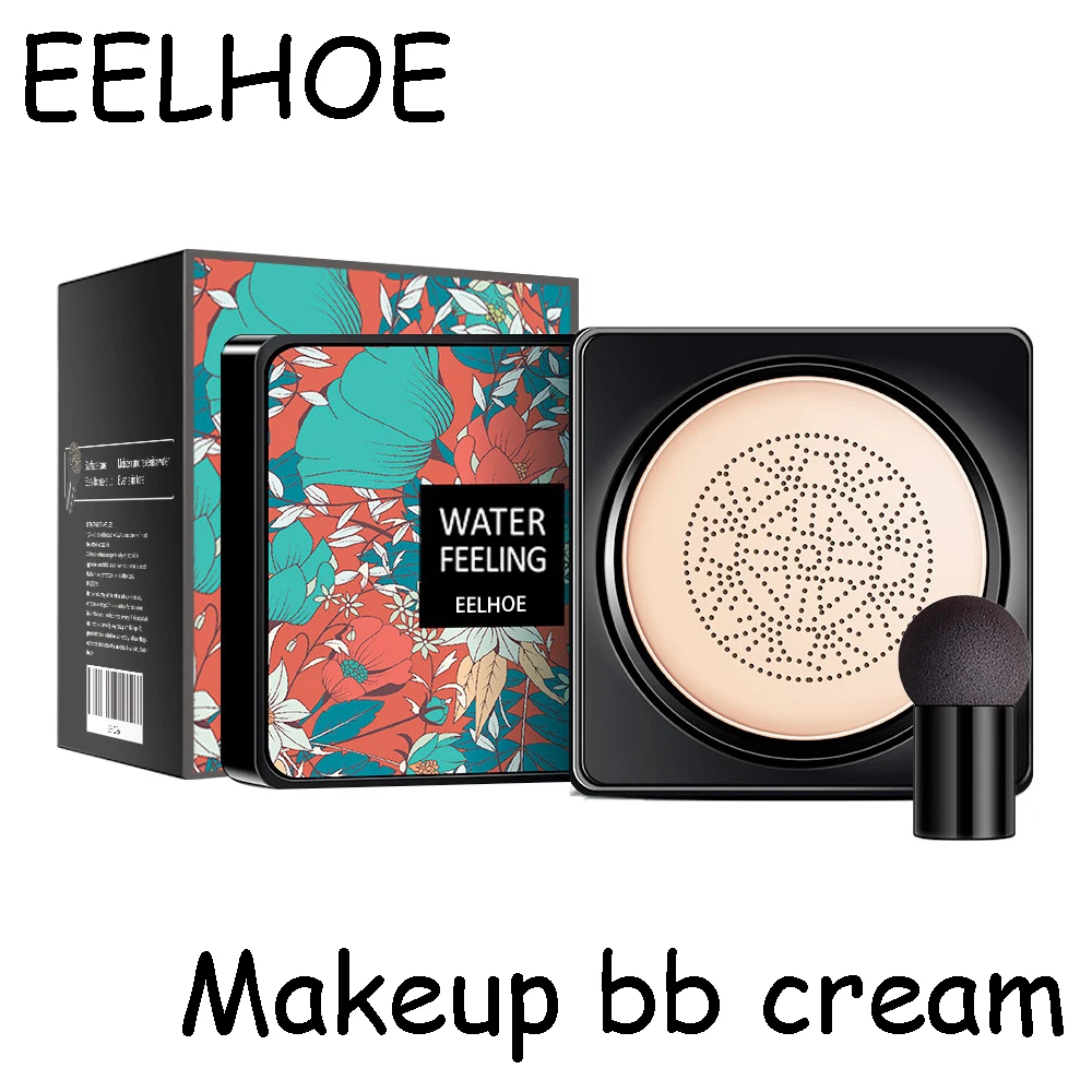 EELHOE Face Makeup Air Cushion BB Cream Perfect Coverage Brighten Skin Tone Moisturizing Oil Control Concealer Makeup BB Cream