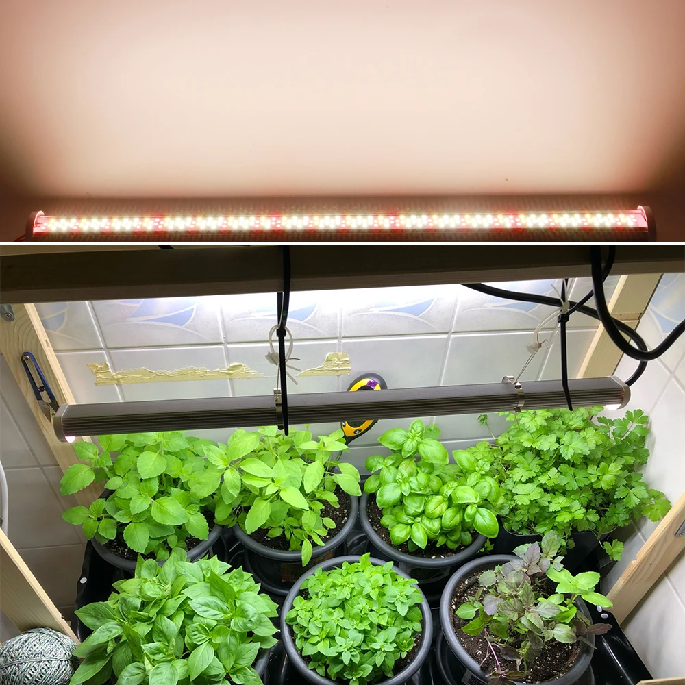 LED Grow Light Bar Tube Fitolamp 220LEDs Full Spectrum Hydroponic Plant Growing Lamp for Cultivo Indoor Vegs Grow Tent Seedlings