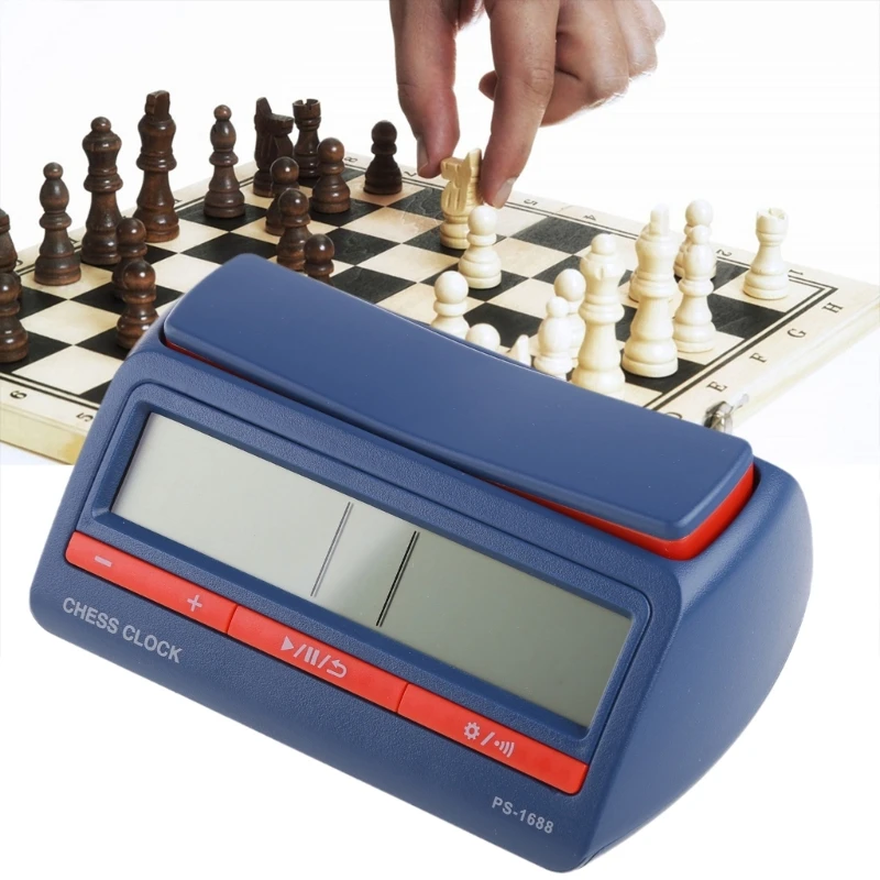 Chess Timer Professional Advanced Chess Digital Timer Chess Clock I-go Count Up Down Alarm Board Game Clock Stopwatch Competition Hour Meter