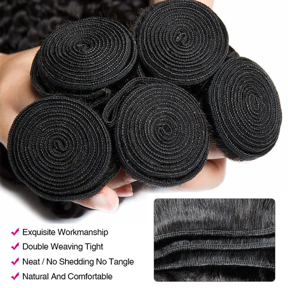 Peruvian Deep Wave Bundles Human Hair Water Wave Loose Deep Curly 1 3 4 PCS 30 Inch Long Extensions human hair extensions human hair bundles