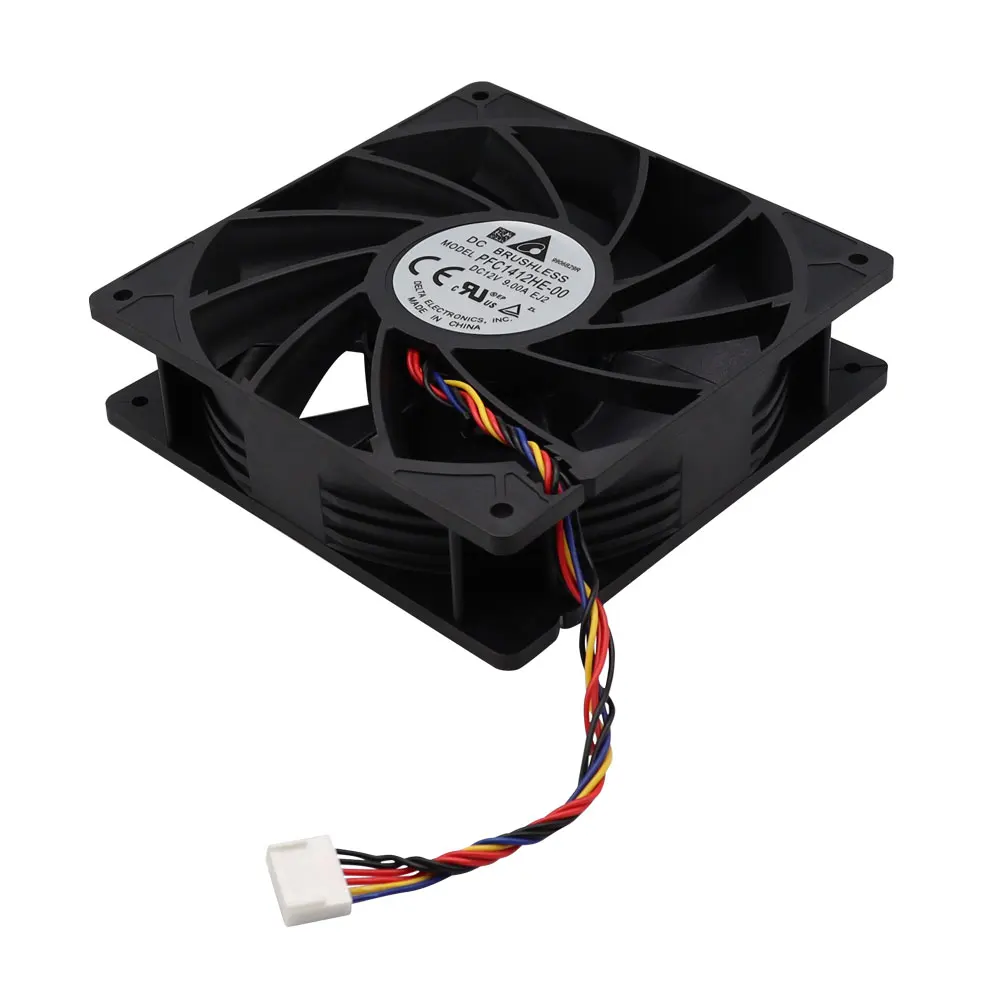 Miner Server Cooling Fan 14038 PFC1412HE-00 12V 9.00A for 