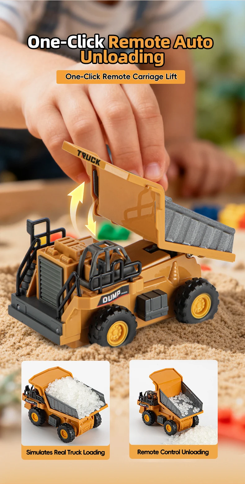 Teeggi 1:64 Mini RC Gabelstapler aus Legierung, Kinderspielzeug mit Licht und Musik, APP-Steuerung, Mini-Ferngesteuerter LKW, Spielzeugauto als Halloween-Geschenk – Detail 3