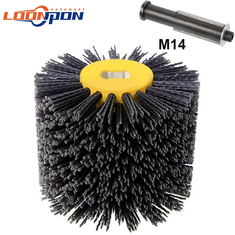 120 mm Winkelschleifer, Schleifdraht, Nylonbürsten, Entgraten, Polieren, Polierscheibe für Möbel, Holz, Körnung 80/120/180/240/320