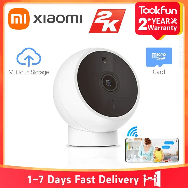 

XIAOMI Smart IP Camera Standard Edition 2K HD Infrared Night Vision CCTV Voice Intercom AI Alarm Magnetic Base Home WiFi Videcam