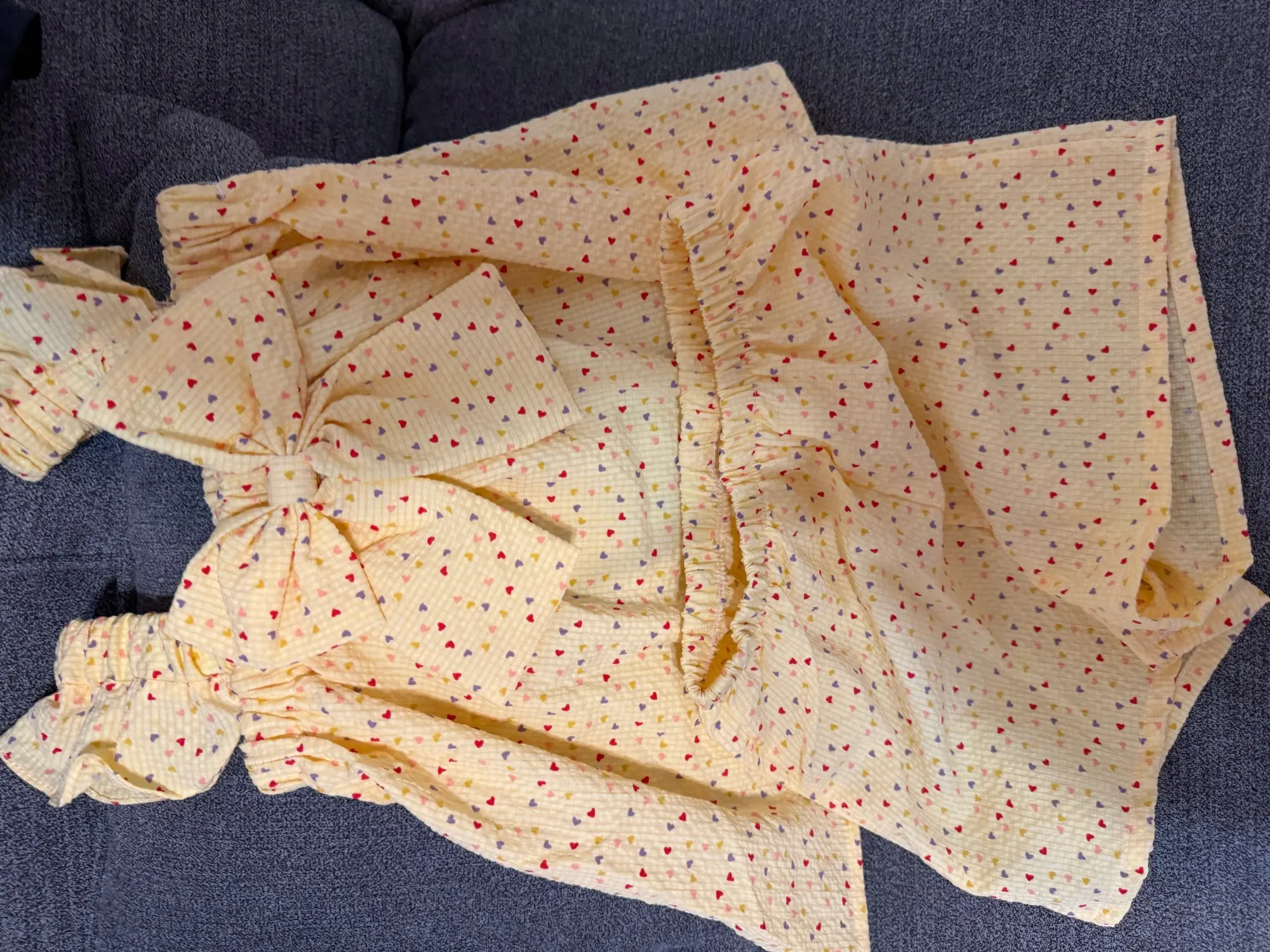 Colorful Dot Flying Sleeve Baby Set photo review