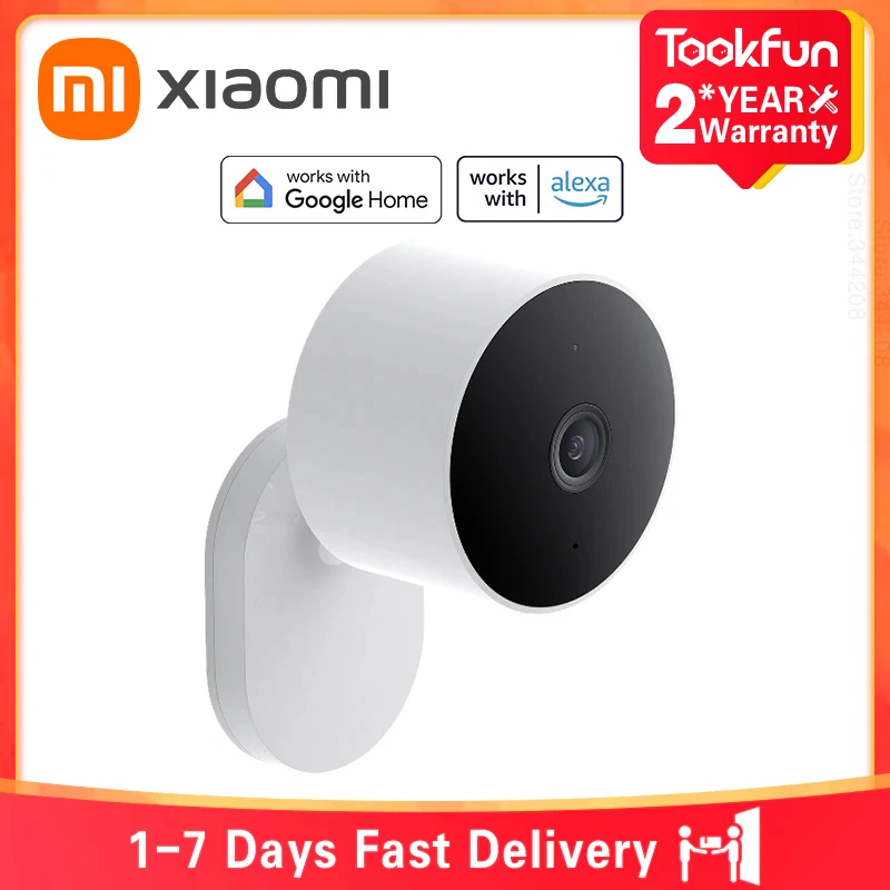 Global Version Xiaomi Outdoor Camera AW200 940nm IP65 Water And Dust Resistant Night Vision Voice Calls Smart Alexa Google Home