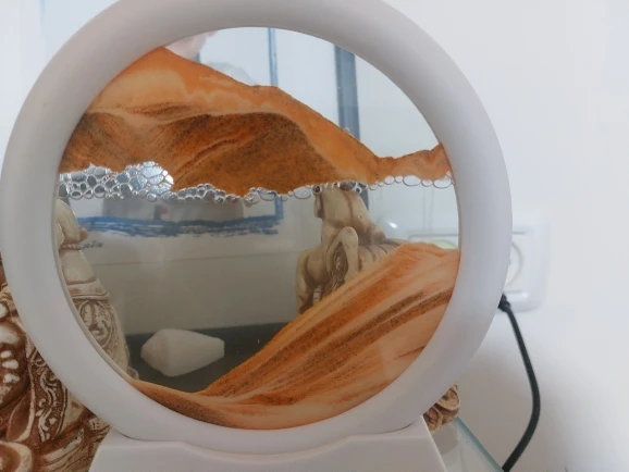 Ocean Motion, 3D Sand Art in Glass - Mesmerizing Home & Office Decor photo review