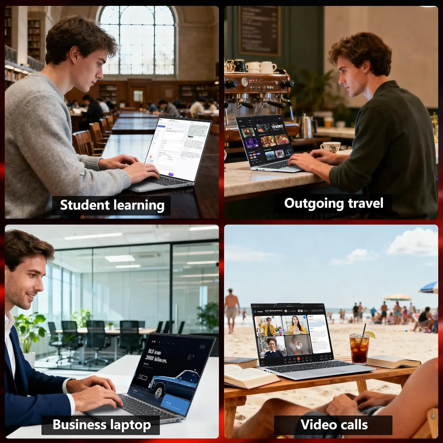 New Ultra Slim Laptop 15.6" 16GB RAM 2TB SSD Intel i9 10980HK/9900 Gaming PC 1920*1080 IPS Windows 11 Office Study Computer PC 5