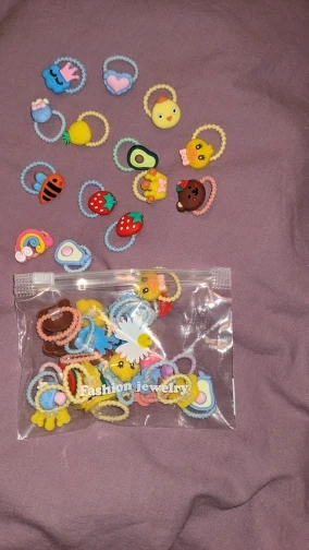 Cute Cartoon Elastic Hair Bands photo review