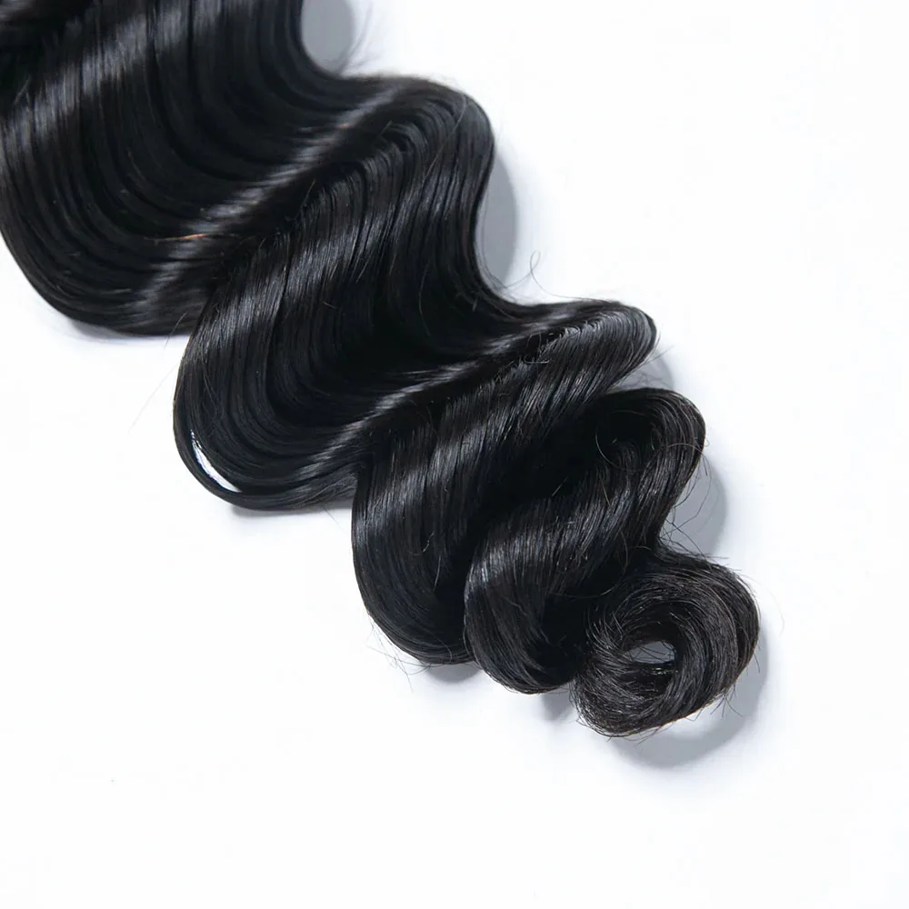 Loose Deep Wave Boho Braids 100% Human Hair Extension Miracle Knots Crochet Human Hair Feathered Human Crochet Hair For Braiding 6