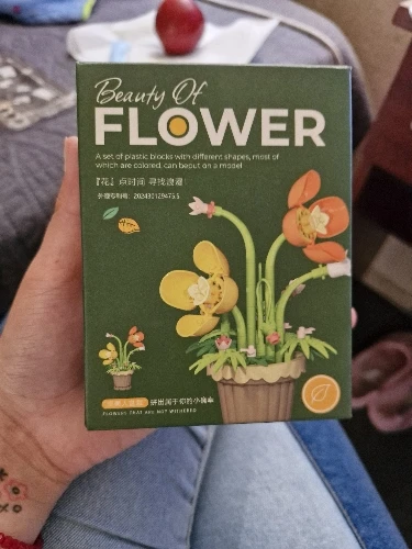 1PC Mini Succulent Flower Pot Building Blocks Simulation Flower Assembling Brick Model Kids Toys photo review