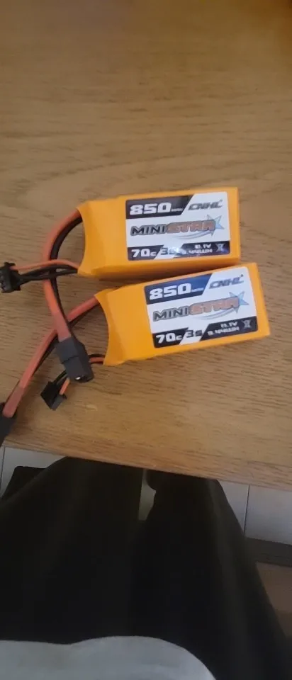 2PCS CNHL 3S 4S 11.1V 14.8V Lipo Battery 650mAh 850mAh 70C MiniStar With XT30 XT60 Plug For RC FPV Drone Quadcopter Airplane photo review