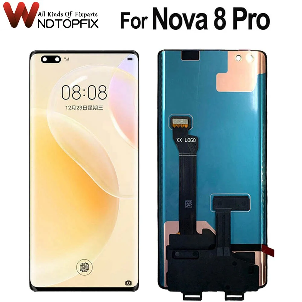 

ЖК-дисплей 6,72 ''для Huawei Nova 8 Pro, дисплей с сенсорным экраном и дигитайзером в сборе, Замена для Huawei Nova 8 Pro, ЖК-дисплей