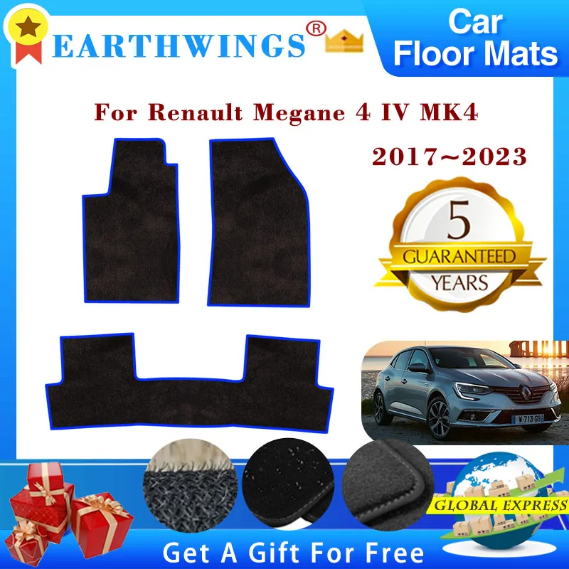 Tapis de sol de voiture pour Renault Megane, repose-pieds, tapis