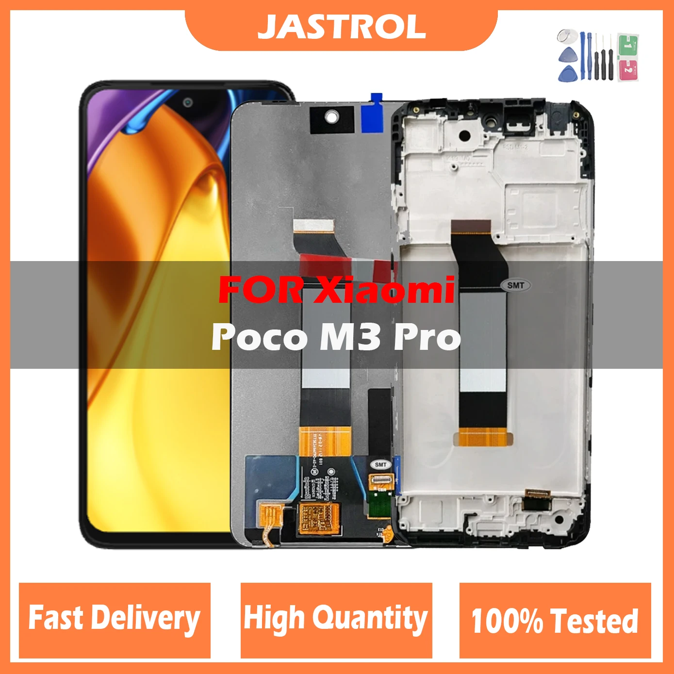 

Оригинальный ЖК-дисплей 6,5 дюйма для Xiaomi Poco M3 Pro 5G M2103K19PG M2103K19PI, ЖК-дисплей с рамкой и дигитайзером для Poco M3 Pro, экран