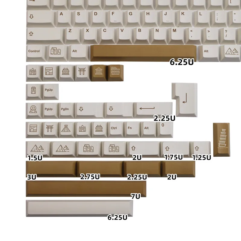 Gkk-chave alc gkn para teclado mecânico, perfil