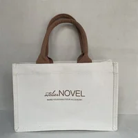 100 sacs fourre-tout en toile personnalisables, sacs de courses réutilisables en coton avec revêtement imperméable pour événements, agences de voyage, avec logo 2