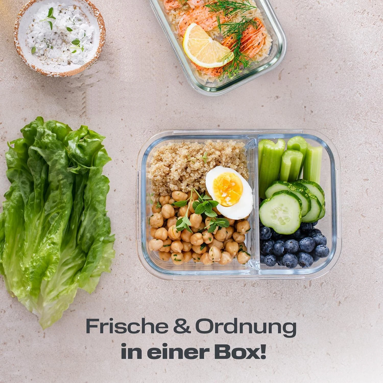 Food Preservation Box, 4x1040ml Borosilicate Glass Food Storage Containers, Microwave-Safe, BPA-Free, Kitchen Storage – Detail 10