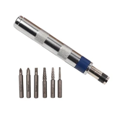 Versatile Impact Screwdriver Set for Home Renovation and Electronics Repair (Silver)