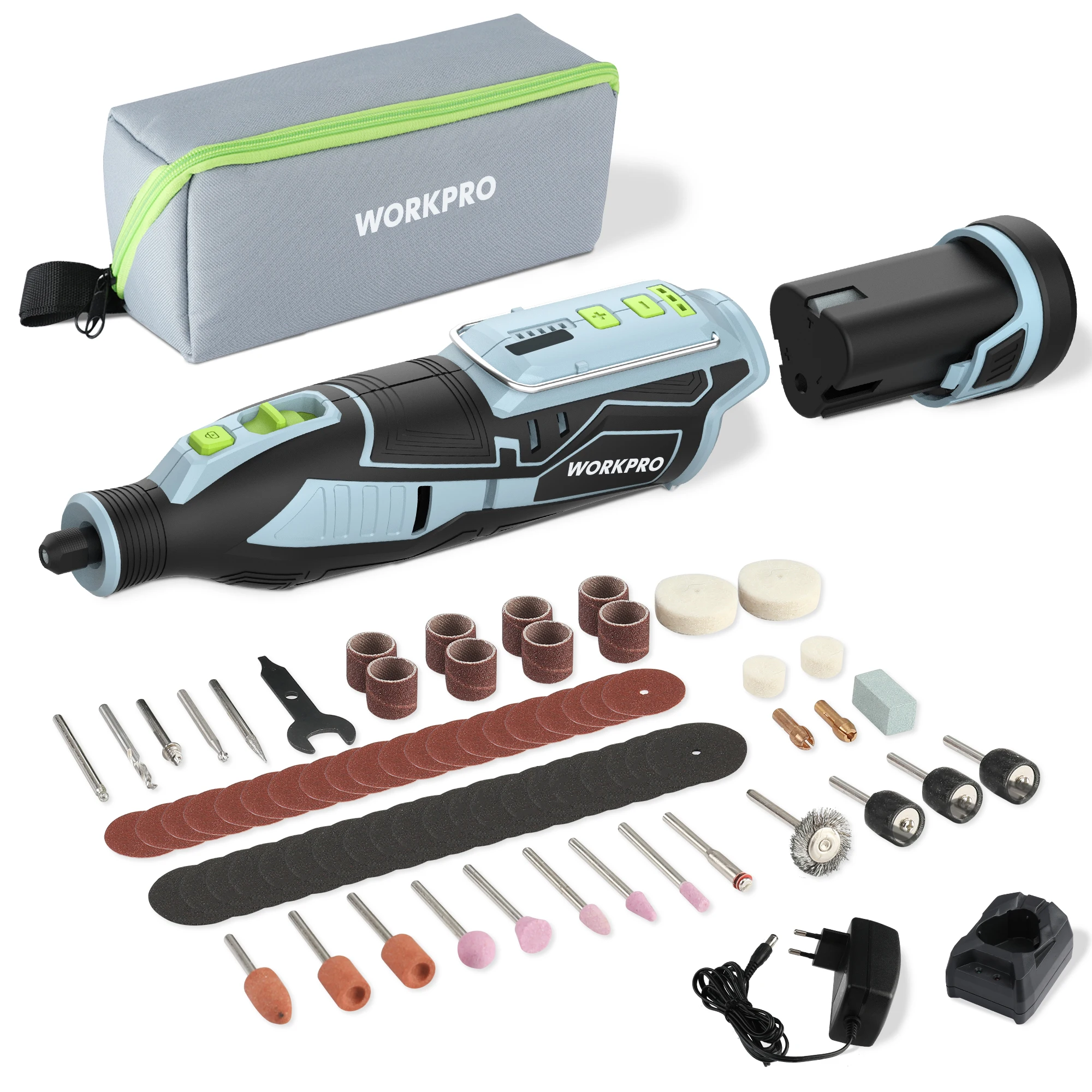 Workpro12VElectricCordlessRotaryToolVariableSpeedElectric