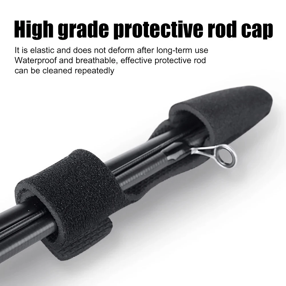 Aaed3b66555ea47818d2318ece8f26368n Fishing rod elastic protection rod cap special rod strap fishing rod strap set water droplet wheel winding rod strap fishing gea Mallzona