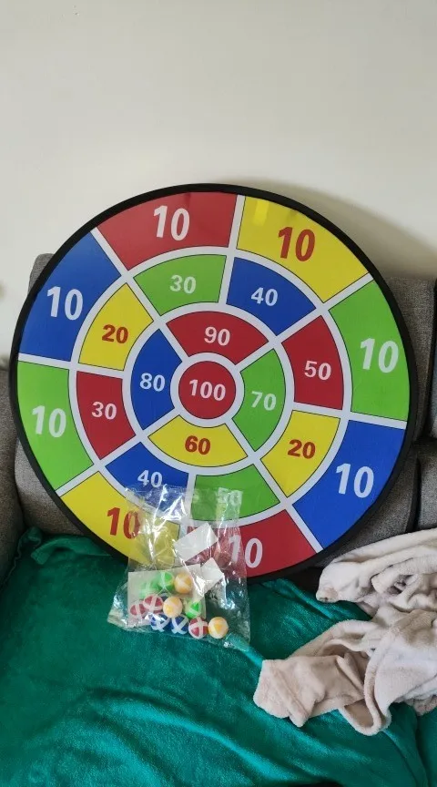 Grande Cible à Balles Scratch 74 cm – Jeu Éducatif Arithmétique Famille photo review