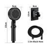 High Pressure Shower Head 5 Modes Adjustable Showerheads with Hose Water Saving One-Key Stop Spray Nozzle Bathroom Accessories 6