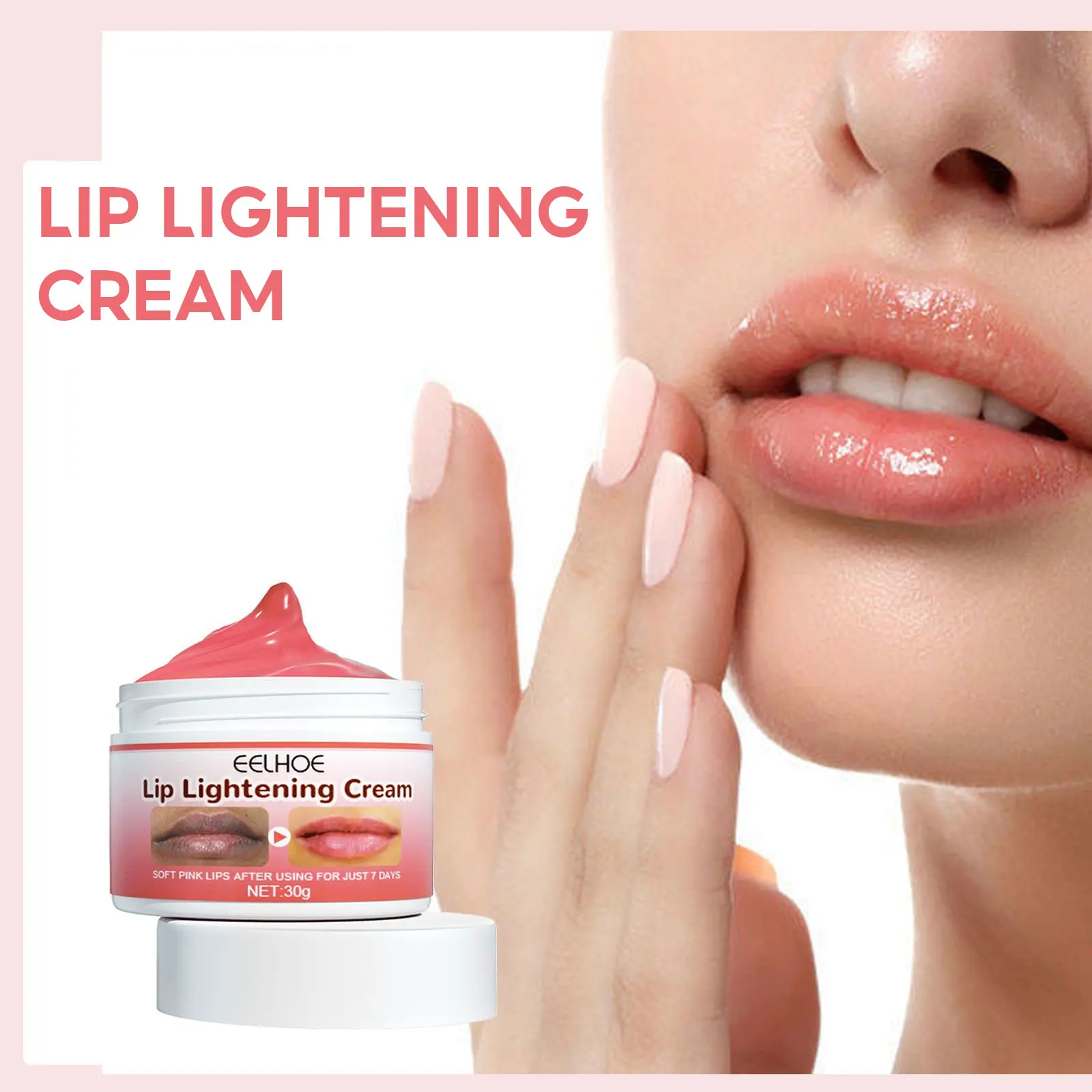 Vitamin E Pink Lip Lightening Cream Dark Melanin Lip Remover Moisturizing Brightening Dead Skin Repair Soften Lips Color Cream 3