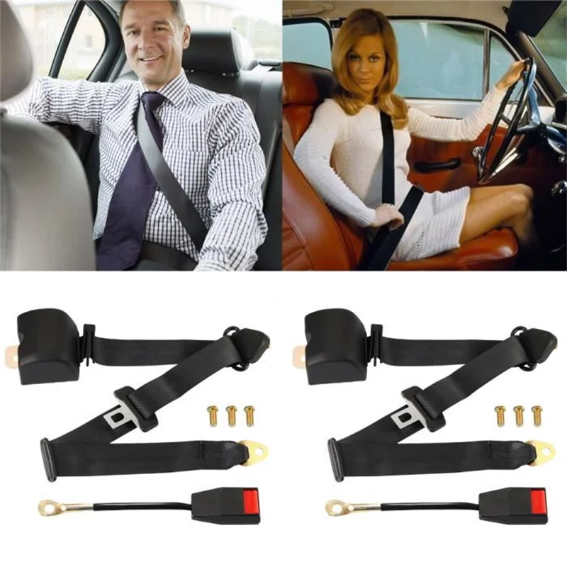 UniversalAutoCarSeatBelt3PointAutomaticBeltSafetyStraps