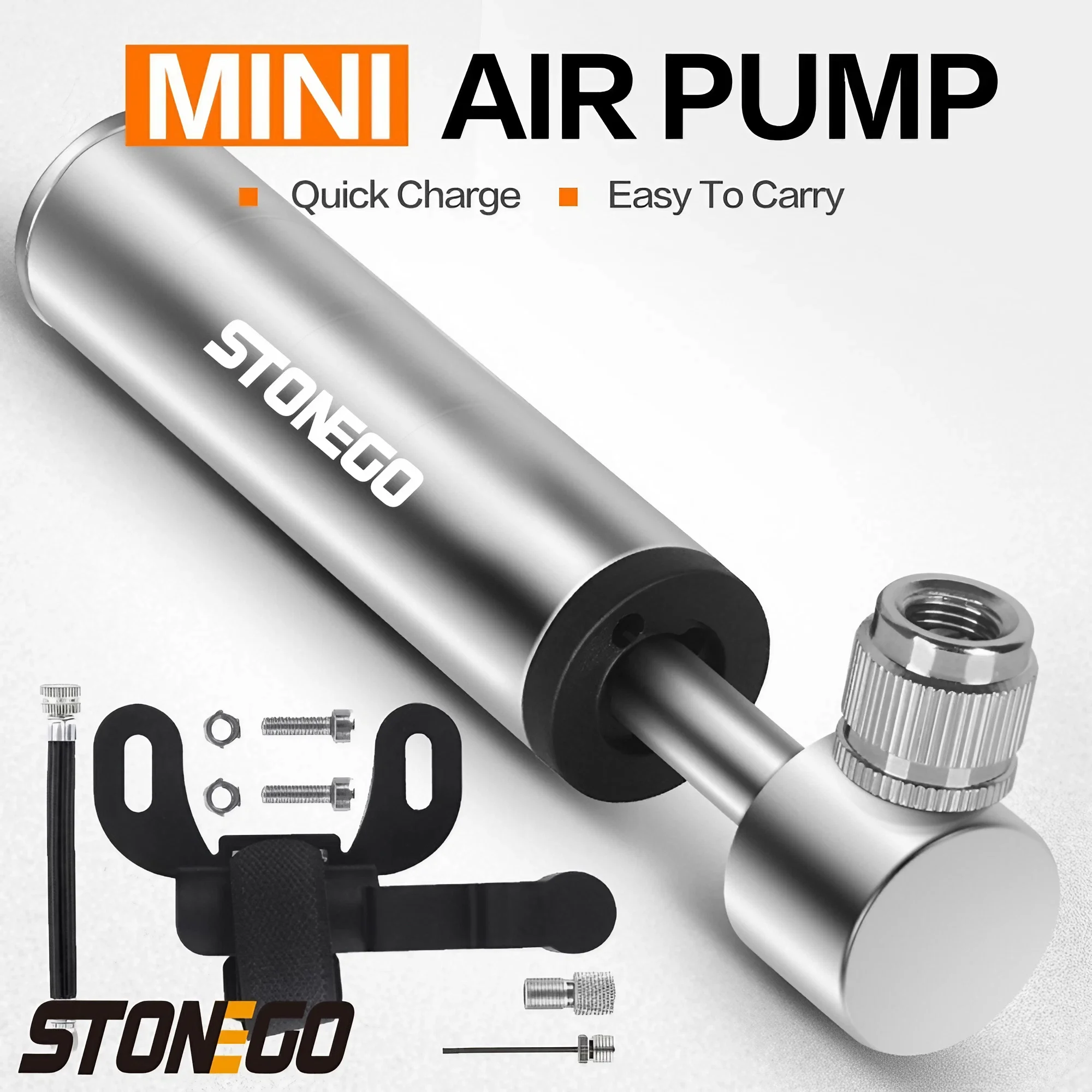 Mini Pompe Vélo Park Tool Mini Pompe à Vélo Park Tool PMP-4.2B - Bleue - Portable Et Durable Pompe Dépannage Vélo Compacte
